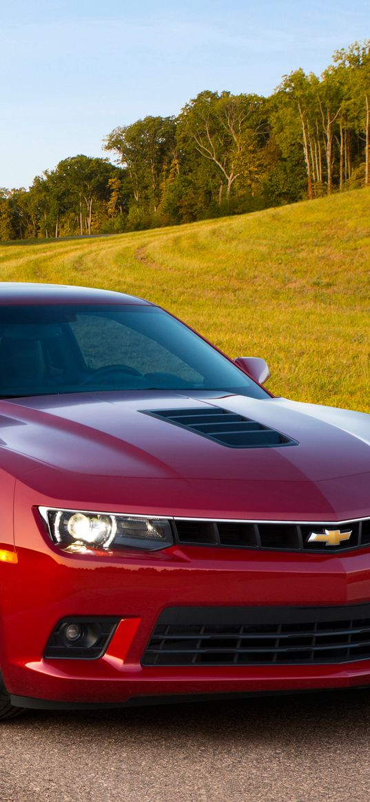 chevrolet, camaro, ss, 2013, red