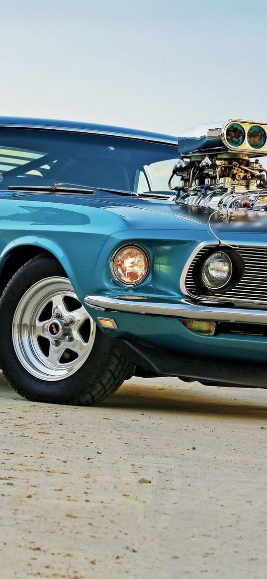 1969, ford, pro street, mustang