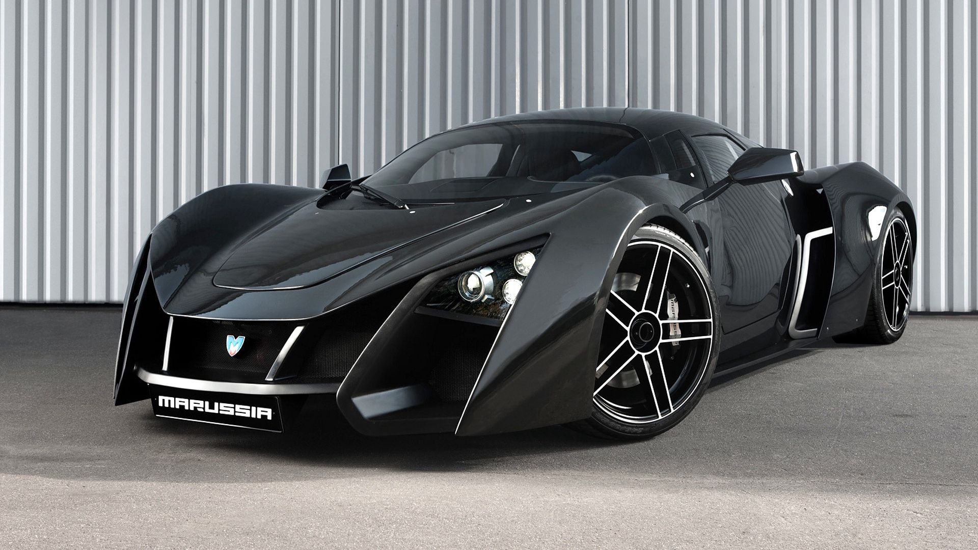 marussia, sports car, black