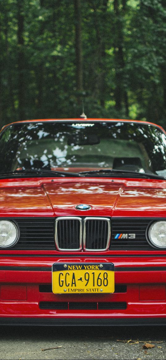 bmw, e30, m3, red, tuning