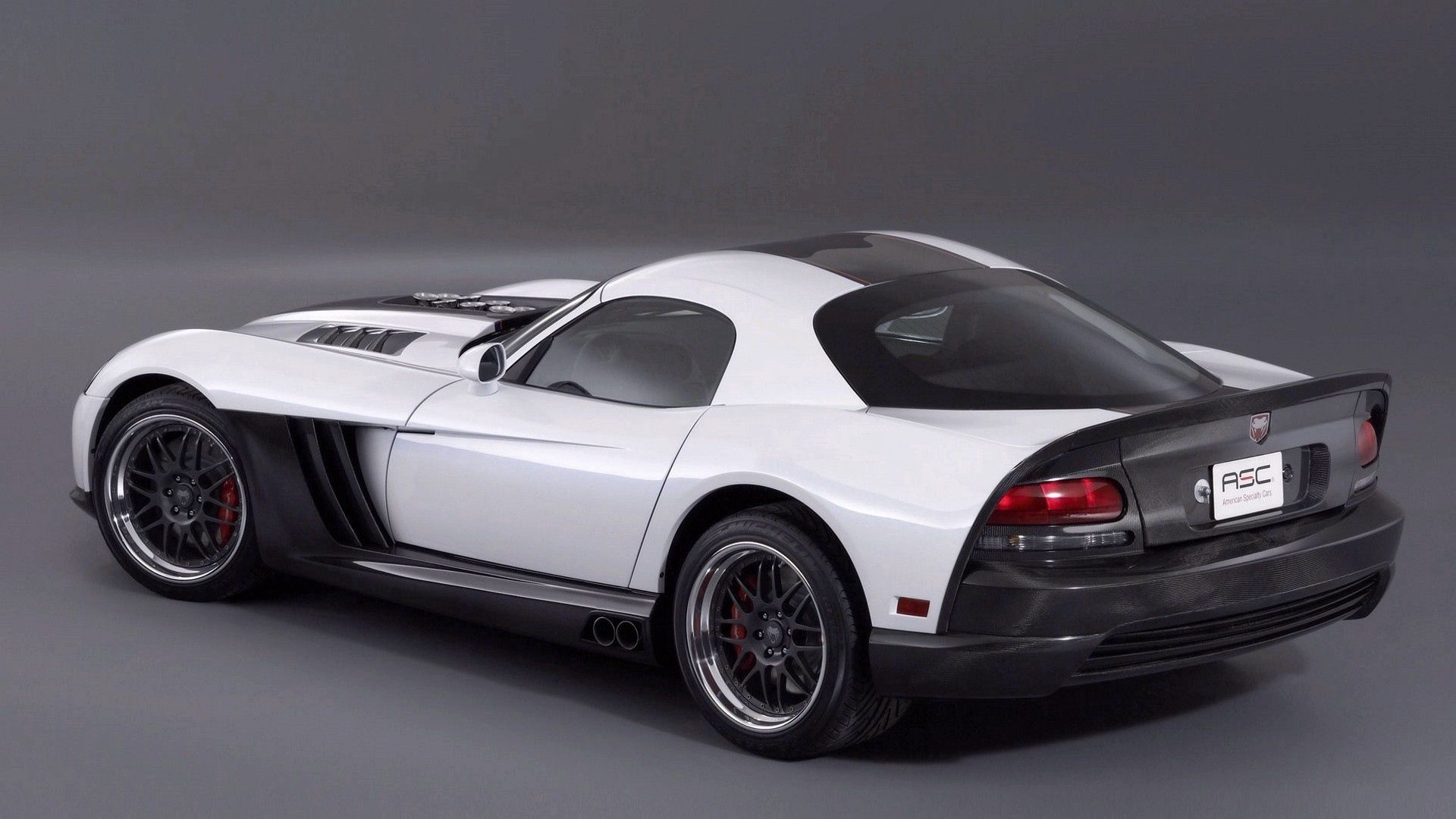 dodge viper, auto, black, white, side view