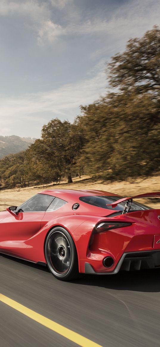 toyota, ft-1, concept, car, speed, side view