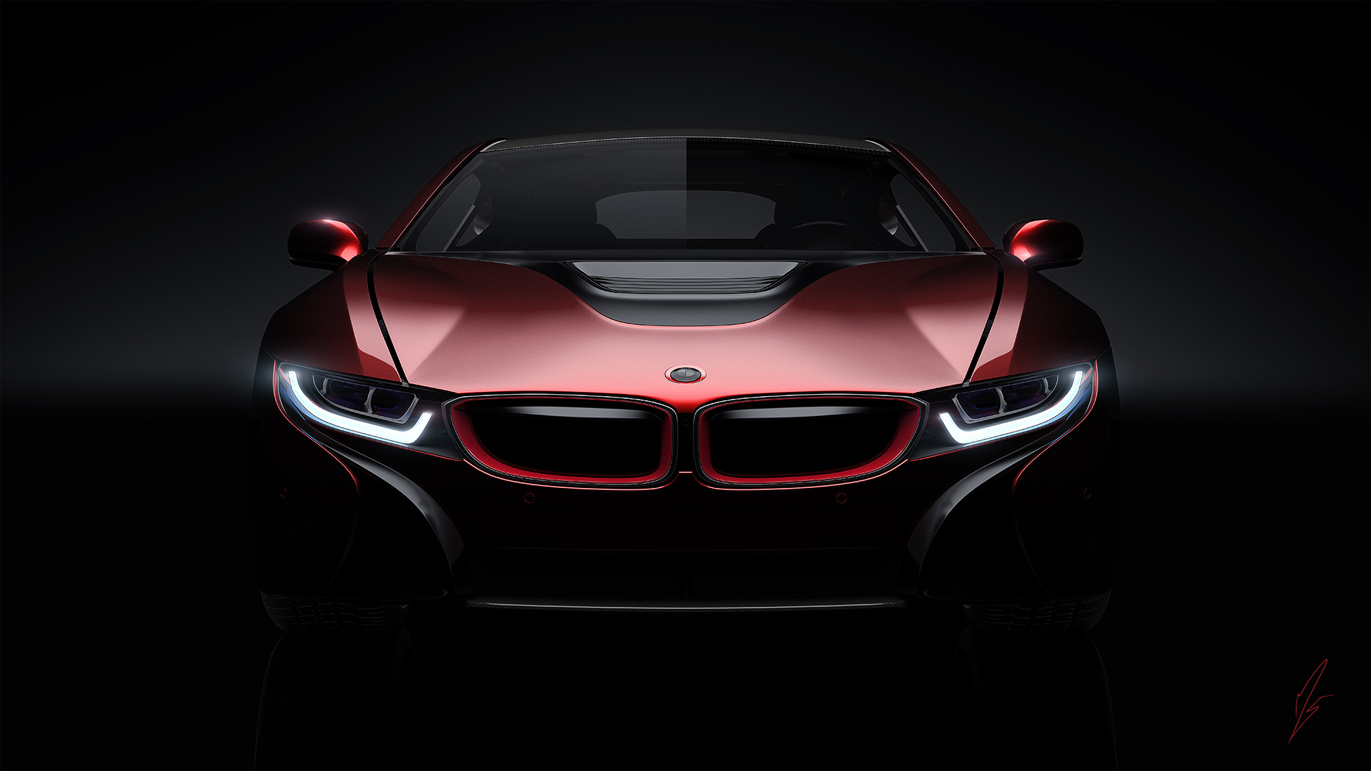 bmw, i8, concept, front view