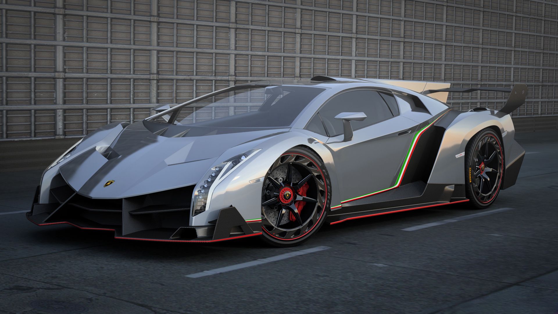 lamborghini veneno, side view, supercar, car