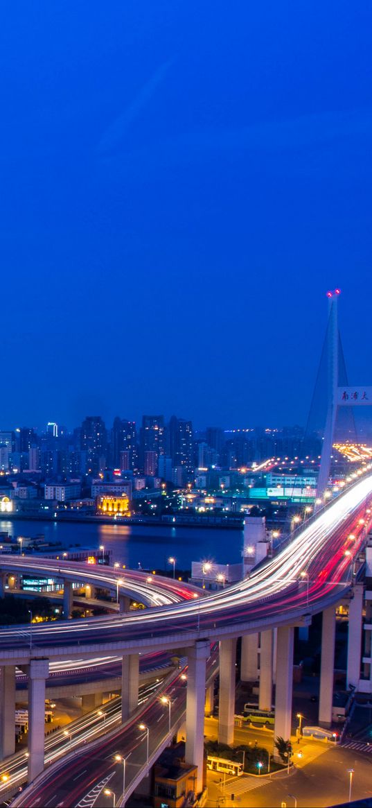 nanpu bridge, river, huangpu, shanghai