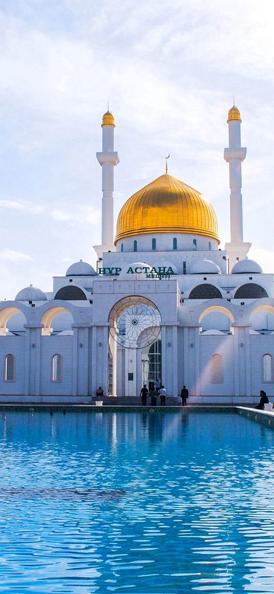 astana, mosque, minaret, kazakhstan