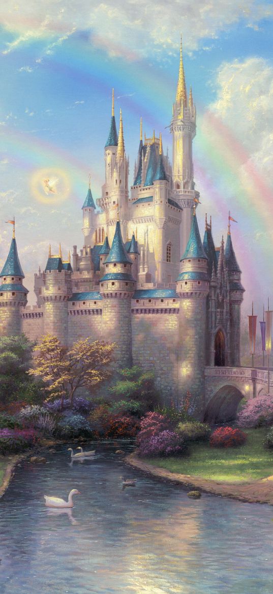 disneyland, park, art, fairy, painting