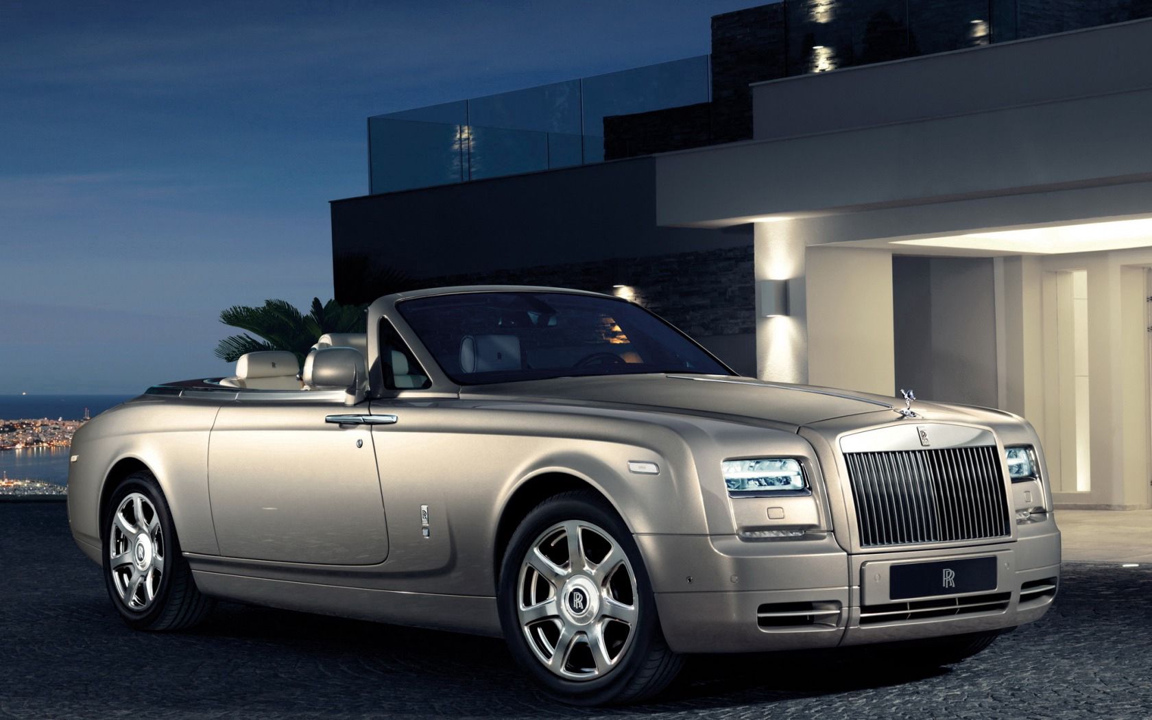 rolls royce, phantom, drophead, side view, car, style