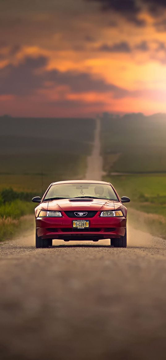 ford mustang, ford, cars, traffic, road