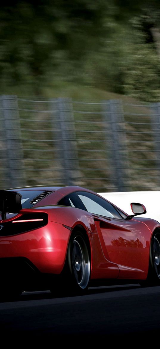 mclaren, movement, red, speed, motion, blur