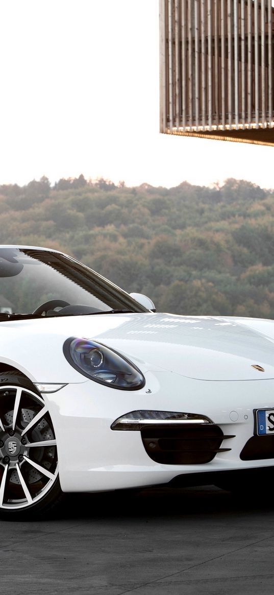 porsche, carrera 4s, 911, white, convertible