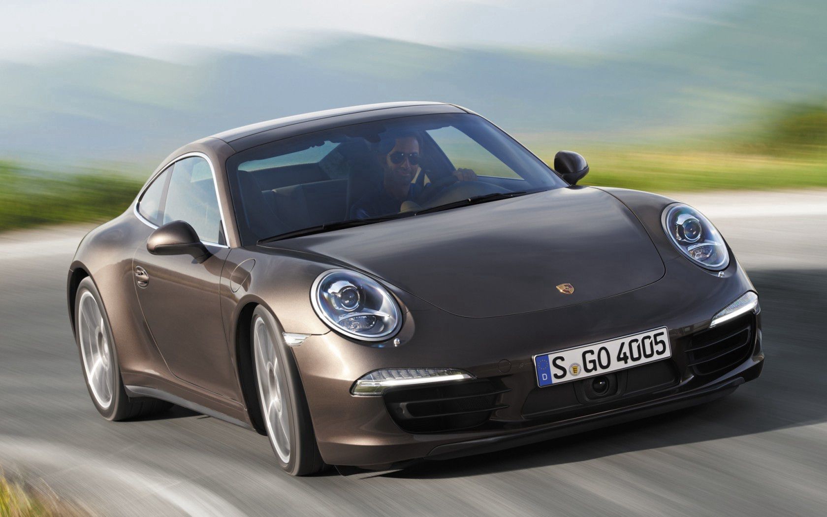 porsche, 911, carrera, 4s, brown, coupe