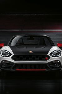 Preview wallpaper abarth, fiat, front view, black