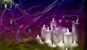 Preview wallpaper abstract, background, color, candles