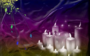 Preview wallpaper abstract, background, color, candles