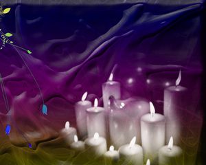 Preview wallpaper abstract, background, color, candles