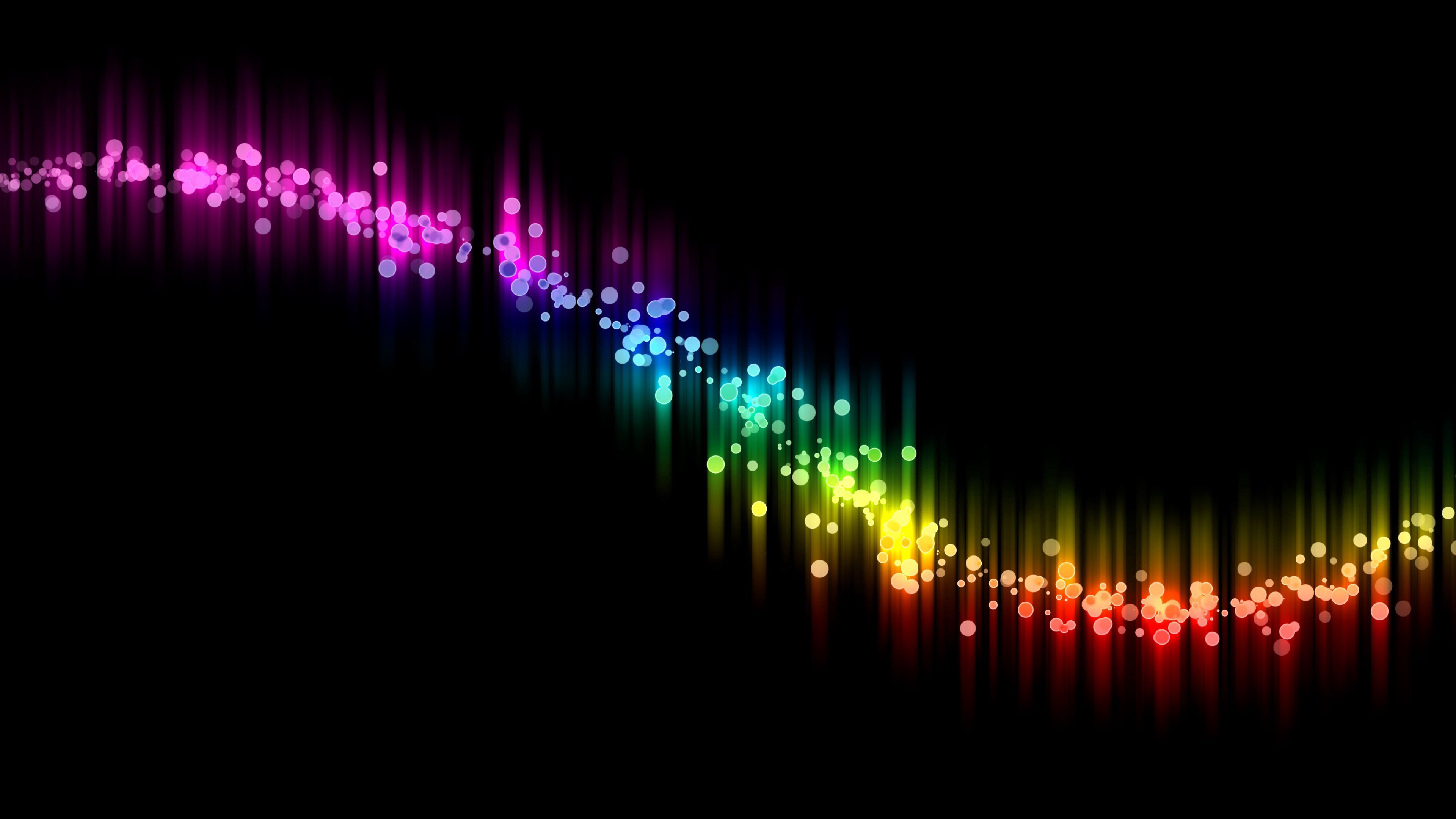 Download wallpaper 3840x2160 abstract, black, colorful, curve 4k uhd 16 ...