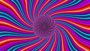 Preview wallpaper abstract, circles, lines, colored, optical illusion