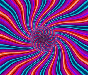 Preview wallpaper abstract, circles, lines, colored, optical illusion