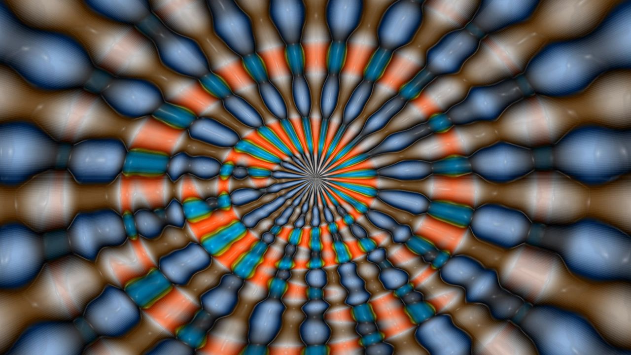 Wallpaper abstract, colorful, optical illusion, illusion, circle, shells