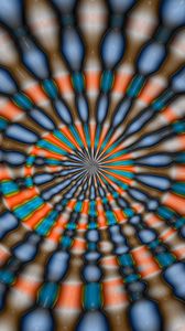Preview wallpaper abstract, colorful, optical illusion, illusion, circle, shells