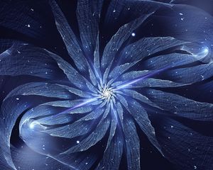 Preview wallpaper abstract, flower, fractal, rotation