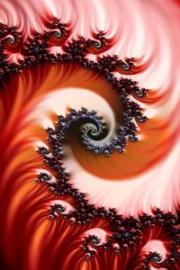 Preview wallpaper abstract, fractal, patterns, red