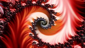 Preview wallpaper abstract, fractal, patterns, red