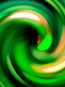 Preview wallpaper abstract, spiral, spin, green