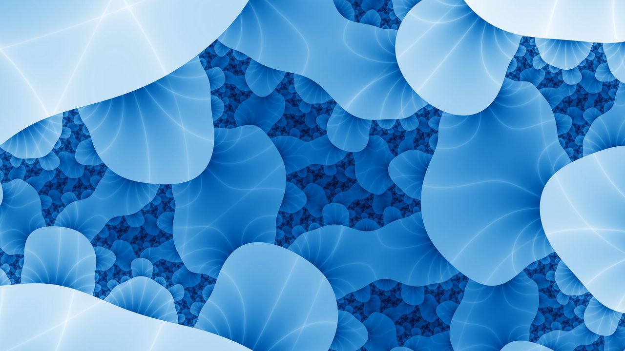 Wallpaper abstraction, bacteria, blue