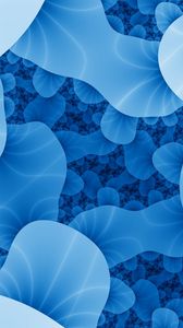 Preview wallpaper abstraction, bacteria, blue