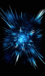 Preview wallpaper abstraction, blue, lines, explosion, dark