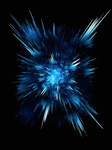 Preview wallpaper abstraction, blue, lines, explosion, dark