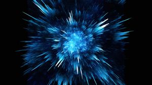 Preview wallpaper abstraction, blue, lines, explosion, dark