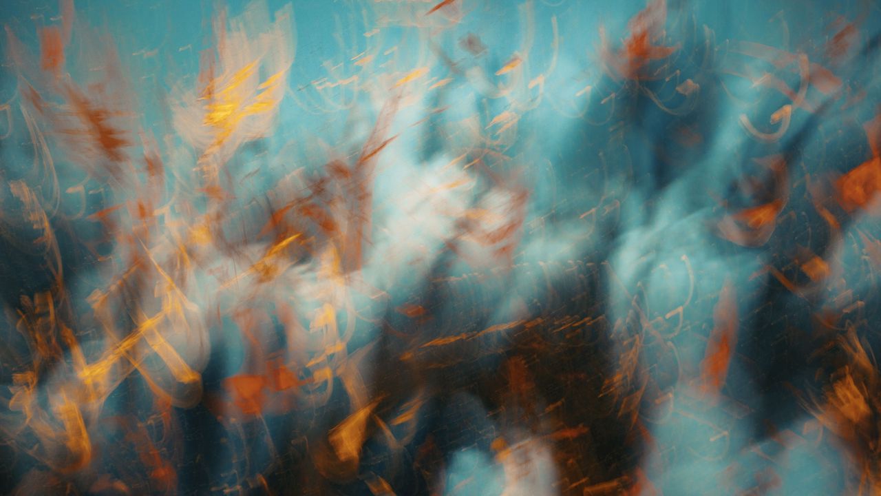 Wallpaper abstraction, blur, spots, distortion