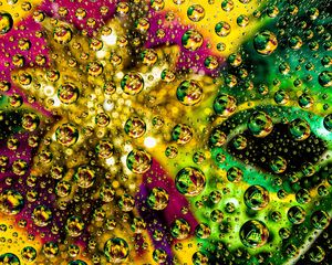 Preview wallpaper abstraction, bubble, drops, colorful