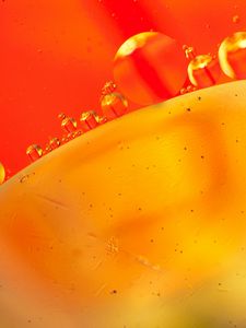 Preview wallpaper abstraction, bubble, round, yellow