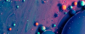 Preview wallpaper abstraction, bubbles, paint, colorful, texture