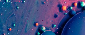 Preview wallpaper abstraction, bubbles, paint, colorful, texture