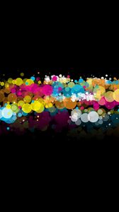 Preview wallpaper abstraction, colorful, black, spots