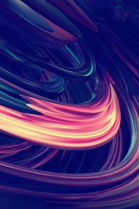 Preview wallpaper abstraction, colorful, glow, fractal, 3d