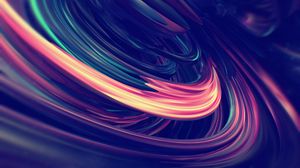 Preview wallpaper abstraction, colorful, glow, fractal, 3d