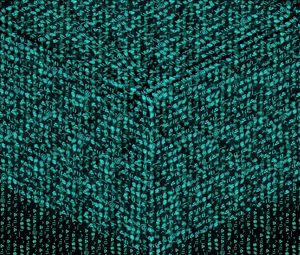 Preview wallpaper abstraction, cube, green, black, illusion