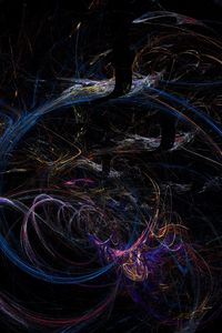 Preview wallpaper abstraction, dark, lines, spots
