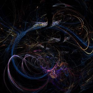 Preview wallpaper abstraction, dark, lines, spots