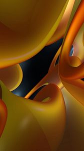Preview wallpaper abstraction, dive, yellow, shape, surface