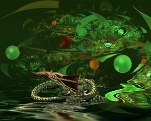 Preview wallpaper abstraction, dragon, background