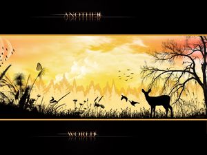 Preview wallpaper abstraction, drawing, animals, black