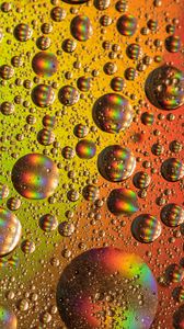 Preview wallpaper abstraction, drops, bubbles, colorful