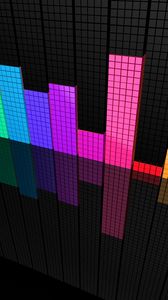 Preview wallpaper abstraction, equalizer, multi-colored, surface